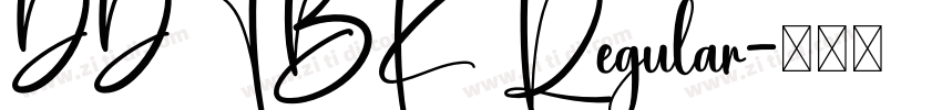 DDTBK Regular字体转换